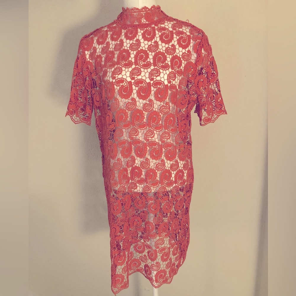 Zara Basic Paisley Detailed Crochet Dress